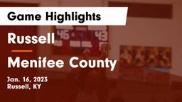 Russell  vs Menifee County  Game Highlights - Jan. 16, 2023