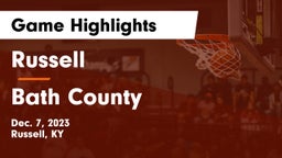 Russell  vs Bath County  Game Highlights - Dec. 7, 2023