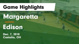 Margaretta  vs Edison  Game Highlights - Dec. 7, 2018