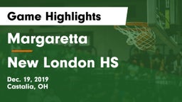 Margaretta  vs New London HS Game Highlights - Dec. 19, 2019