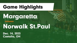 Margaretta  vs Norwalk St.Paul Game Highlights - Dec. 14, 2023
