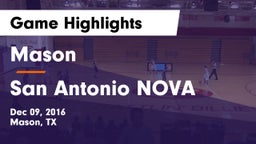 Mason  vs San Antonio NOVA Game Highlights - Dec 09, 2016