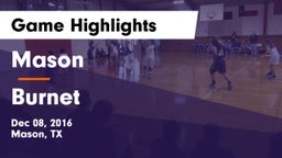 Mason  vs Burnet  Game Highlights - Dec 08, 2016