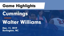 Cummings  vs Walter Williams  Game Highlights - Dec. 11, 2019