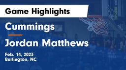 Cummings  vs Jordan Matthews  Game Highlights - Feb. 14, 2023
