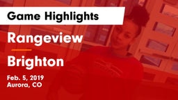 Rangeview  vs Brighton  Game Highlights - Feb. 5, 2019