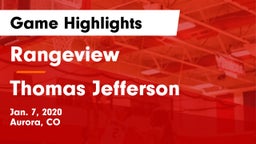 Rangeview  vs Thomas Jefferson  Game Highlights - Jan. 7, 2020