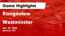 Rangeview  vs Westminster  Game Highlights - Jan. 22, 2020