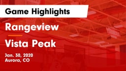 Rangeview  vs Vista Peak  Game Highlights - Jan. 30, 2020