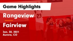 Rangeview  vs Fairview  Game Highlights - Jan. 30, 2021