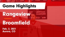 Rangeview  vs Broomfield  Game Highlights - Feb. 2, 2021