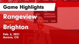 Rangeview  vs Brighton  Game Highlights - Feb. 6, 2021