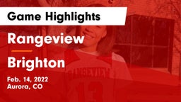 Rangeview  vs Brighton  Game Highlights - Feb. 14, 2022