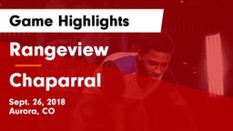 Rangeview  vs Chaparral  Game Highlights - Sept. 26, 2018