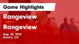 Rangeview  vs Rangeview  Game Highlights - Aug. 23, 2018