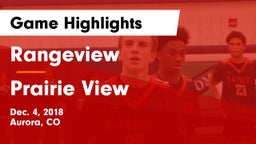 Rangeview  vs Prairie View  Game Highlights - Dec. 4, 2018