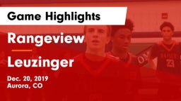 Rangeview  vs Leuzinger  Game Highlights - Dec. 20, 2019