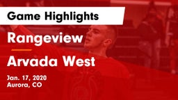 Rangeview  vs Arvada West  Game Highlights - Jan. 17, 2020