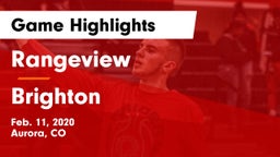Rangeview  vs Brighton  Game Highlights - Feb. 11, 2020