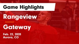 Rangeview  vs Gateway  Game Highlights - Feb. 22, 2020