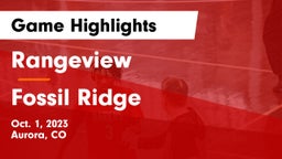 Rangeview  vs Fossil Ridge  Game Highlights - Oct. 1, 2023