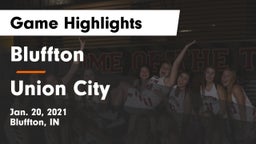 Bluffton  vs Union City  Game Highlights - Jan. 20, 2021