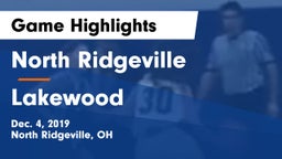 North Ridgeville  vs Lakewood  Game Highlights - Dec. 4, 2019