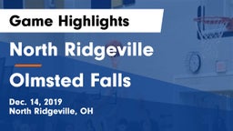 North Ridgeville  vs Olmsted Falls  Game Highlights - Dec. 14, 2019