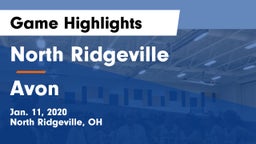 North Ridgeville  vs Avon  Game Highlights - Jan. 11, 2020