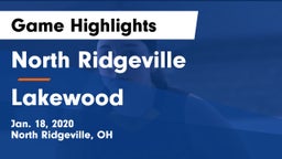 North Ridgeville  vs Lakewood  Game Highlights - Jan. 18, 2020