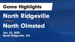 North Ridgeville  vs North Olmsted  Game Highlights - Jan. 25, 2020