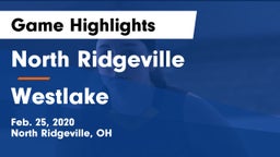North Ridgeville  vs Westlake  Game Highlights - Feb. 25, 2020