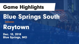 Blue Springs South  vs Raytown  Game Highlights - Dec. 10, 2018