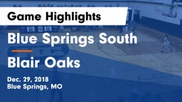 Blue Springs South  vs Blair Oaks  Game Highlights - Dec. 29, 2018