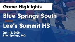 Blue Springs South  vs Lee's Summit HS Game Highlights - Jan. 16, 2020