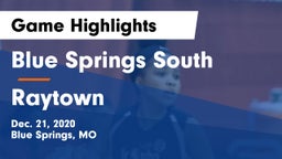 Blue Springs South  vs Raytown  Game Highlights - Dec. 21, 2020