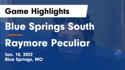 Blue Springs South  vs Raymore Peculiar  Game Highlights - Jan. 10, 2022