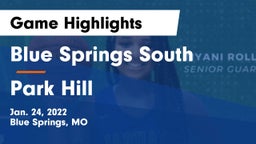 Blue Springs South  vs Park Hill  Game Highlights - Jan. 24, 2022