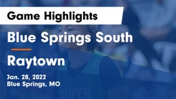 Blue Springs South  vs Raytown  Game Highlights - Jan. 28, 2022