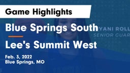 Blue Springs South  vs Lee's Summit West  Game Highlights - Feb. 3, 2022
