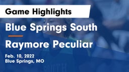 Blue Springs South  vs Raymore Peculiar  Game Highlights - Feb. 10, 2022