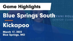 Blue Springs South  vs Kickapoo  Game Highlights - March 17, 2022