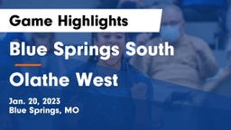 Blue Springs South  vs Olathe West   Game Highlights - Jan. 20, 2023