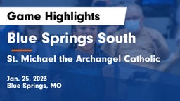 Blue Springs South  vs St. Michael the Archangel Catholic  Game Highlights - Jan. 25, 2023