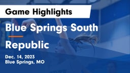 Blue Springs South  vs Republic  Game Highlights - Dec. 14, 2023