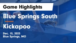 Blue Springs South  vs Kickapoo  Game Highlights - Dec. 15, 2023