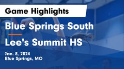 Blue Springs South  vs Lee's Summit HS Game Highlights - Jan. 8, 2024