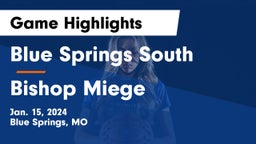 Blue Springs South  vs Bishop Miege  Game Highlights - Jan. 15, 2024