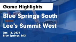 Blue Springs South  vs Lee's Summit West  Game Highlights - Jan. 16, 2024