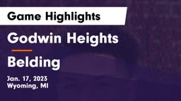 Godwin Heights  vs Belding  Game Highlights - Jan. 17, 2023
